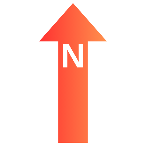 Navigation compass for 3D environment