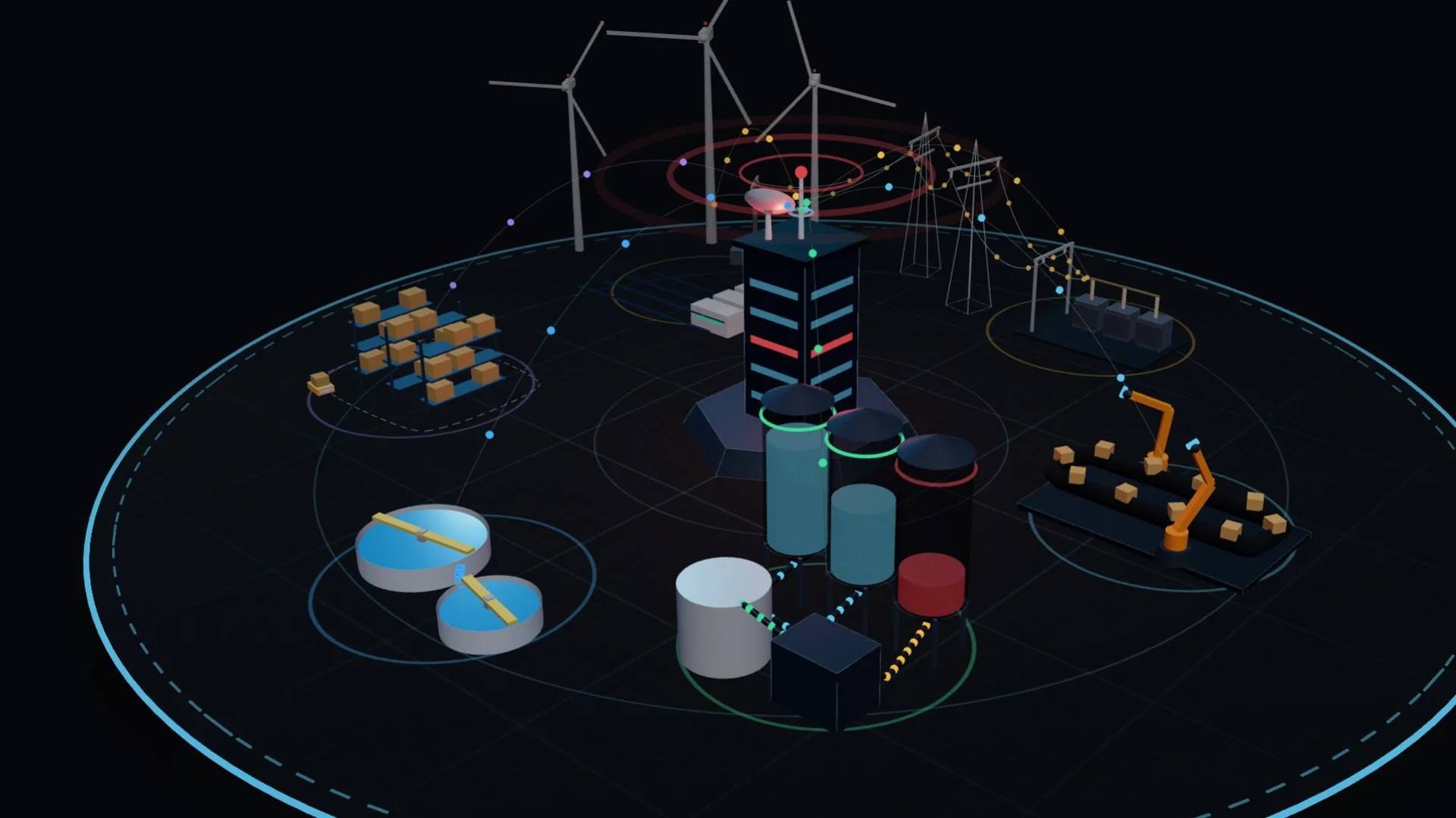 Enerji, şebeke, proses, su, lojistik ve üretim alanlarını tek merkezde birleştiren 3D SCADA dijital ikiz kampüsü